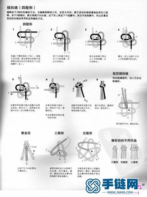 麻绳编织教程：《用麻绳编织幸运小饰物1》（全书）