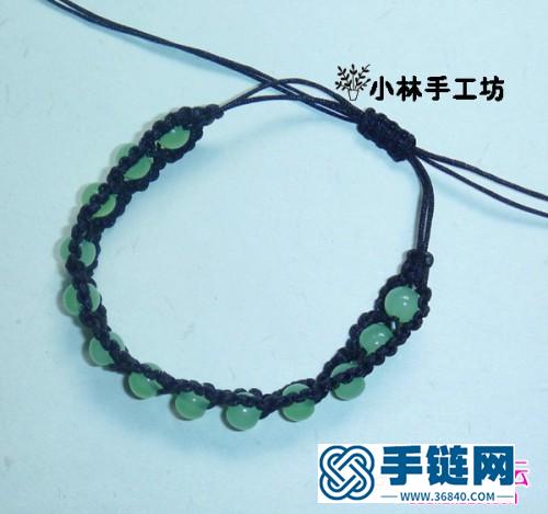 绳编漂亮的手链款式图、编制方法教程