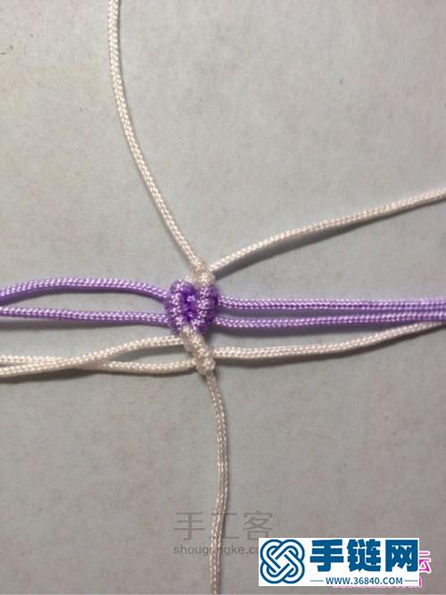 手工绳编项链教程,如何制作星星结