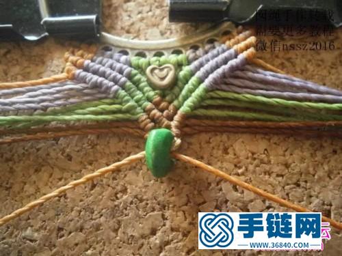 中国结编织猫头鹰项链吊坠图解