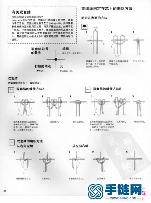 麻绳编织教程：《用麻绳编织幸运小饰物1》（全书）