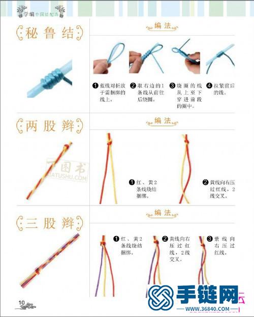 学编中国结配饰，各种简单中国结的编法图解（全书）