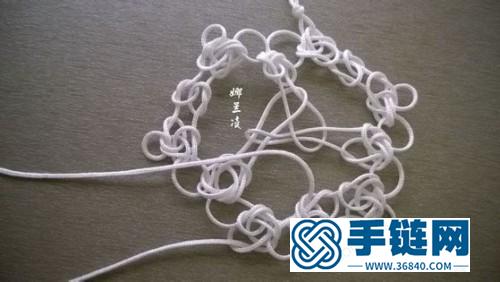 中国结挂饰之桃花挂饰编法