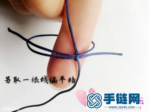 中国结编织包珠双链手绳教程
