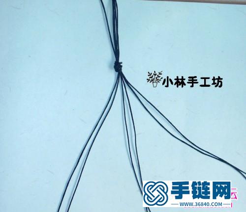 绳编漂亮的手链款式图、编制方法教程