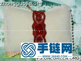 中国结制作玛瑙珠红绳手链方法图解