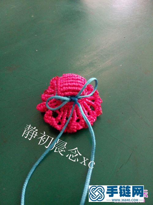 中国结编织的可爱蝴蝶结草帽饰品教程