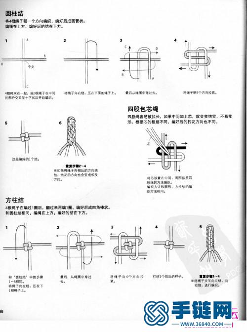 麻绳编织教程：《用麻绳编织幸运小饰物1》（全书）