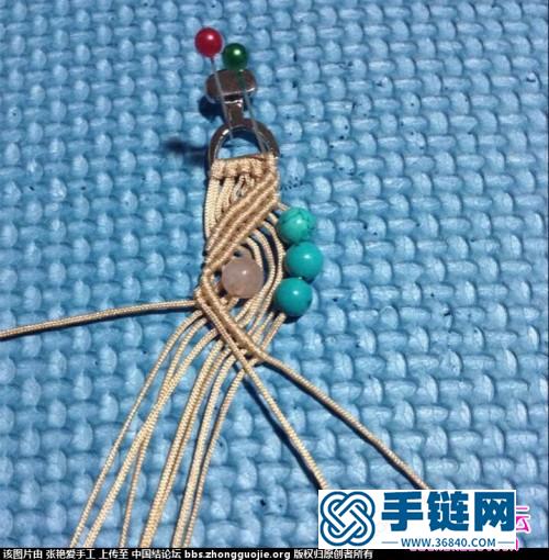 绳编“罗裳”手链教程