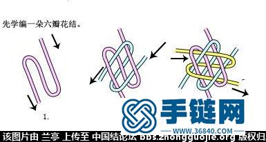 兰亭教你绳编六瓣花柱包饰坠