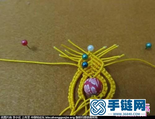 中国结编织花嫁耳坠方法图解