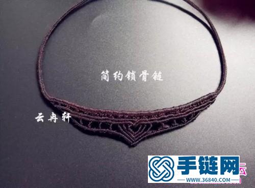 中国结编织制作的锁骨项链教程