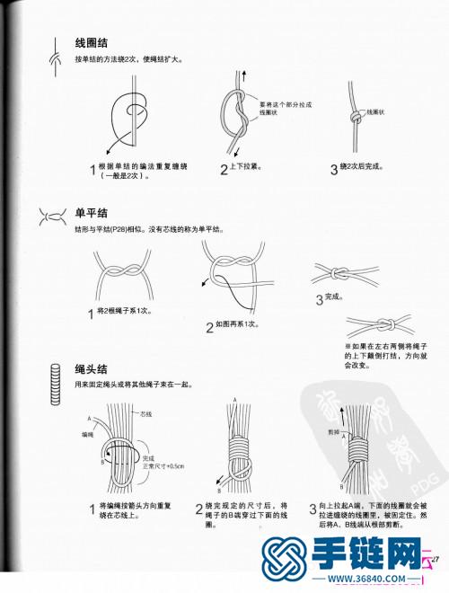 麻绳编织方法：《用麻绳编织幸运小饰物2》（全书）