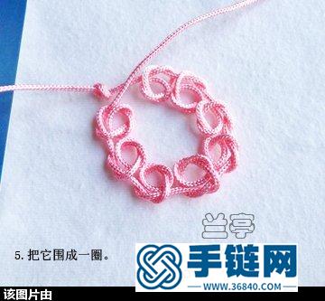 绳编花贴教程（兰亭作品）