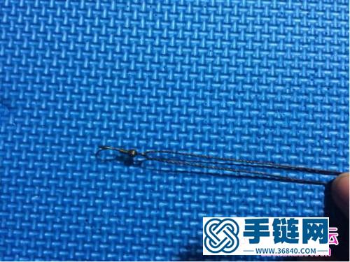 中国结零线编织耳环的方法图解