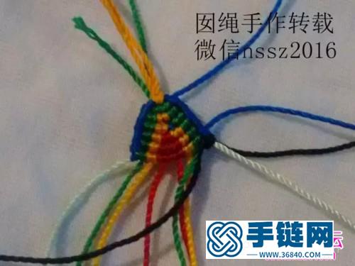 中国结编织小鱼手绳方法图解