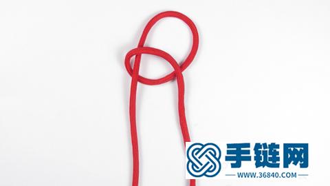 红色绳结挂饰编法教程