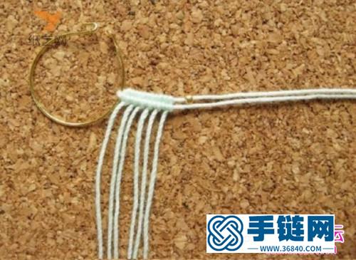 中国结编织精美串珠耳环图解