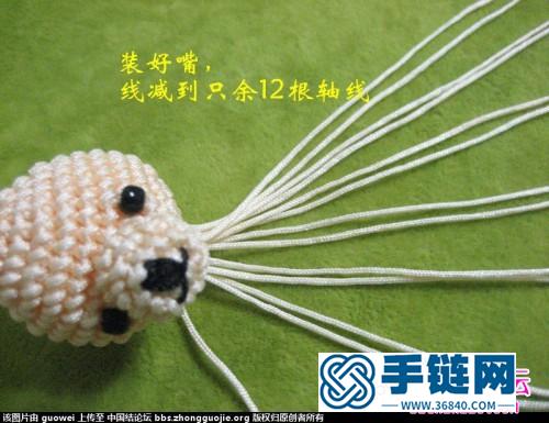 绳编小熊玩偶教程，中国结小熊玩偶编法步骤