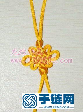 泡沫板插针来制作六耳两回盘长结详细教程
