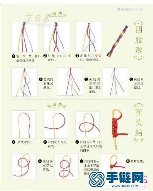 学编中国结配饰，各种简单中国结的编法图解（全书）