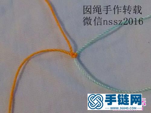 中国结编织小鱼手绳方法图解