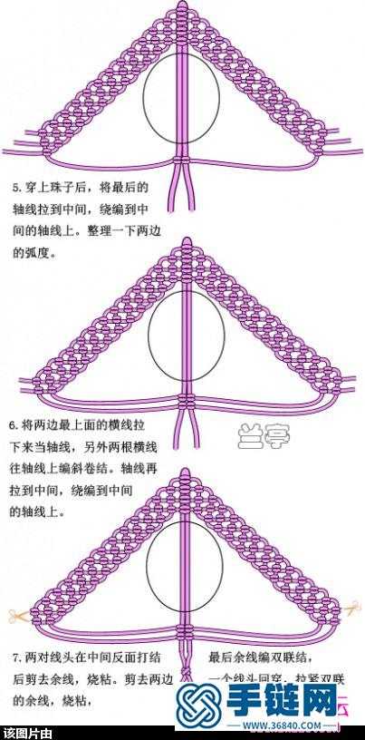 来自西藏的绿松石结饰编法
