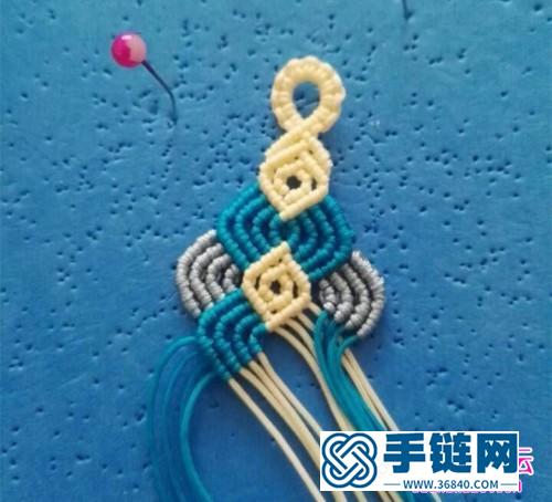 多色编织手绳教程