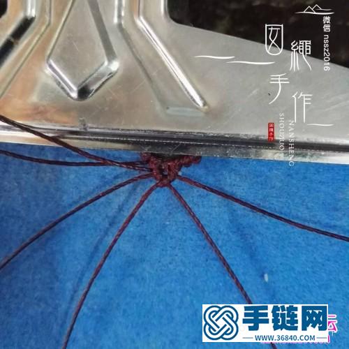 中国结编织包珠吊坠的方法图解