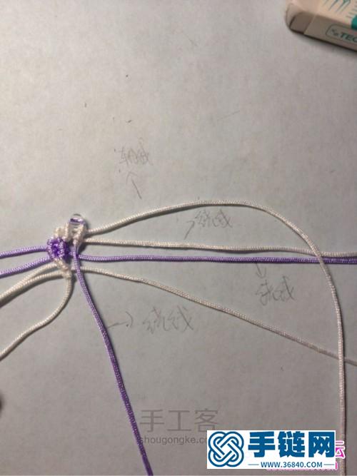 手工绳编项链教程,如何制作星星结