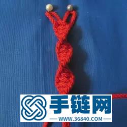 种用4根线编织的绳编手链的方法