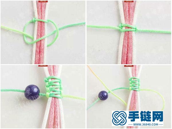 简单DIY编绳手绳_做一条搭配简约的串珠链子 