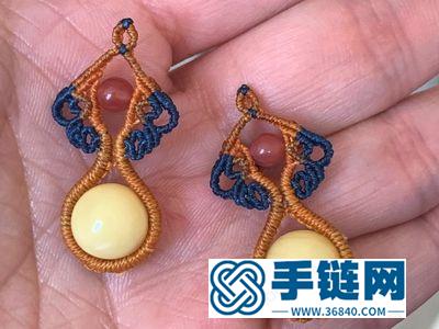 中国结大全手工_简单DIY很简单编绳珠子吊坠及耳坠 