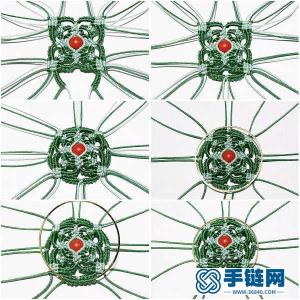 编绳镂空香囊挂件_手工制作中国结传统香囊 