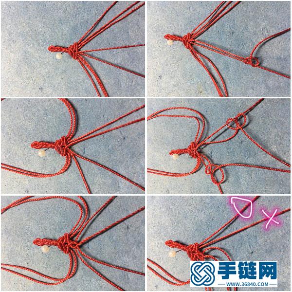 中国结编绳应用创意_一款简单的尾扣编法 