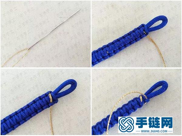 分享漂亮的编绳教程_玉线编法简单DIY网红手绳 