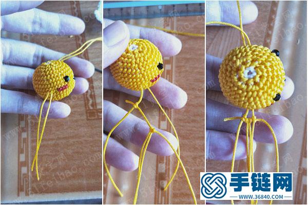 复活节破壳小鸡手工制作_卡哇伊编绳破壳小鸡挂件 