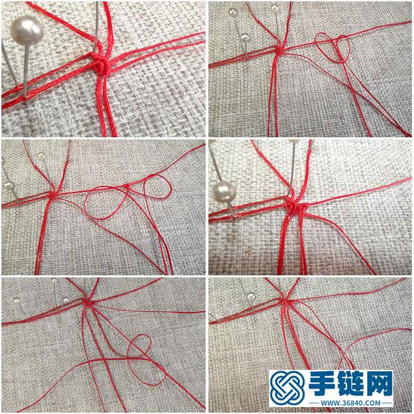 中国结车挂装饰_新年祥云挂件编绳图解 
