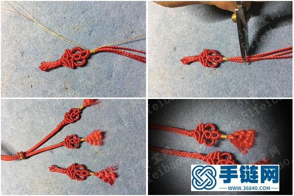 中国结编绳应用创意_一款简单的尾扣编法 