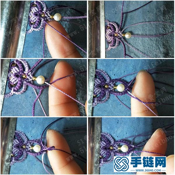 挂件扣头的编法方法_简单DIY编绳紫鸢扣头图解 
