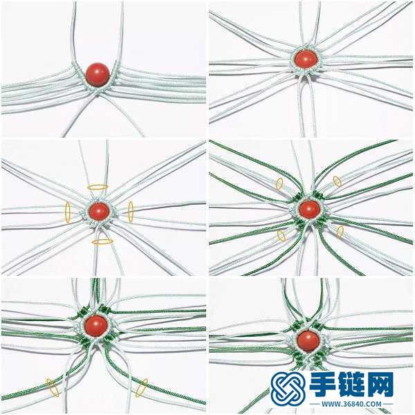 编绳镂空香囊挂件_手工制作中国结传统香囊 