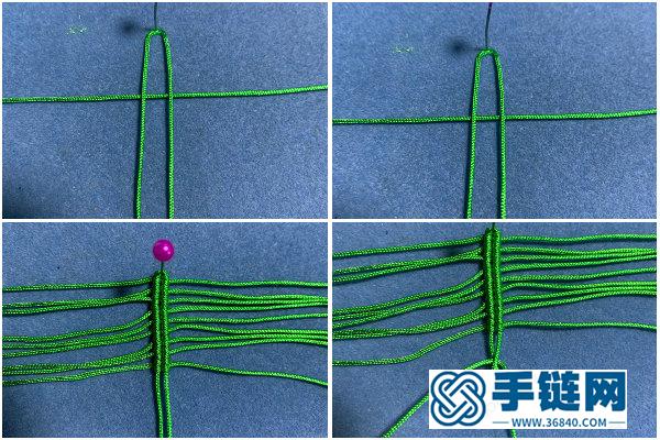 编绳余线利用_一步步编法超简单心形叶子 