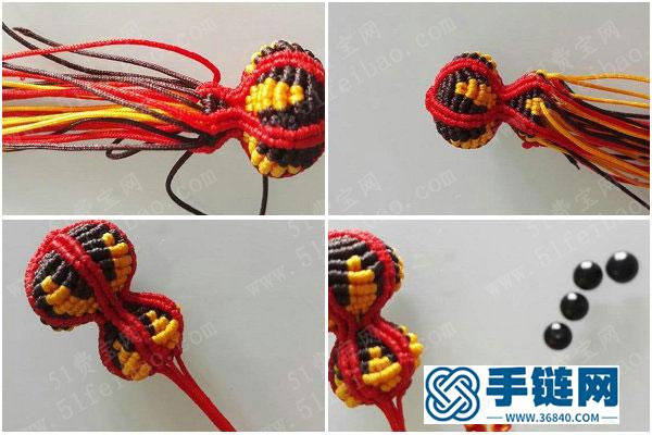 平安挂件装饰_简单DIY中国结绳编葫芦教程 