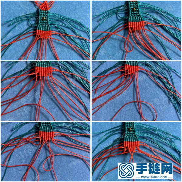 中国结手工编织_简单DIY小火箭耳环编法图解 