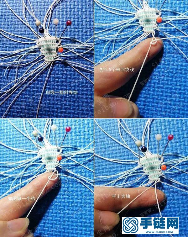 简单DIY绳编手绳教程_落霞云归手绳编法教程 