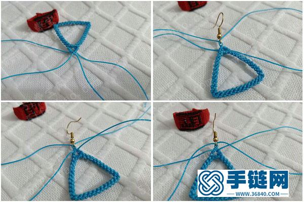 简单DIY编绳耳环_爱情守护六芒星耳饰的做法 
