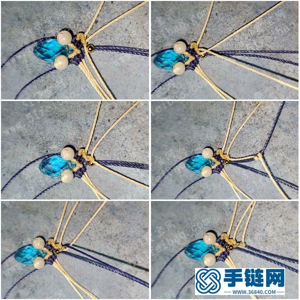 漂亮耳环的编法_简单DIY编绳组合耳环图解 