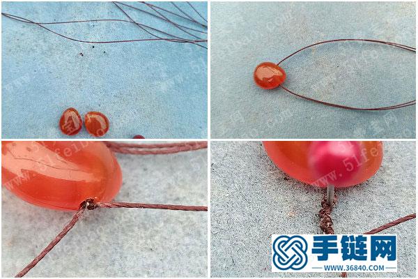 简单DIY母亲节创意礼物_蜡线编绳玛瑙朱砂耳环编法详解 