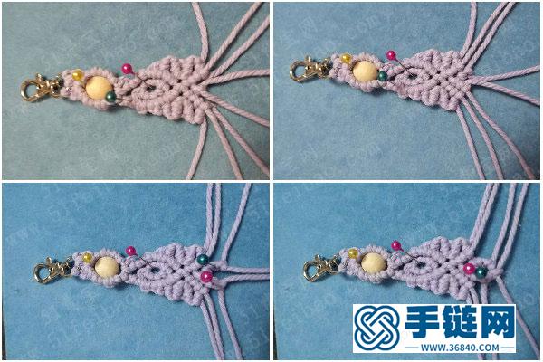 自制手工编织_编法棉绳挂件的简单方法 
