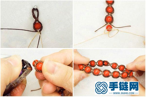 中国结编绳教程_简单DIY朱砂珠手串的方法 